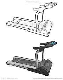 跑步机矢量图