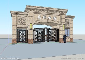 SU欧式小区大门