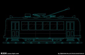 有轨电车立面CAD