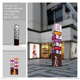 购物中心导视系统指示牌