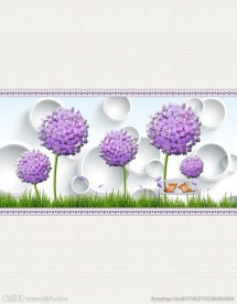 蒲公英移门图案