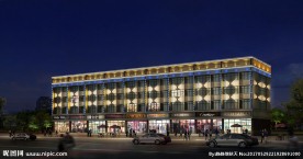 商业店铺夜景亮化设计