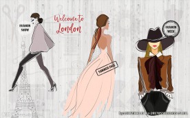 简约时尚衣服店专业背景墙