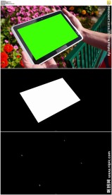花园平板绿屏抠像