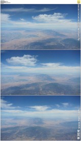 从飞机上看蓝天大陆