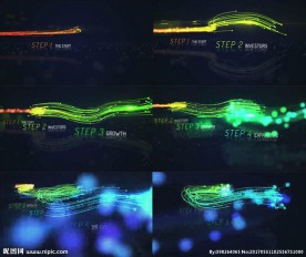 粒子光束运动带出LOGO