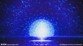 蓝色大气动感舞台背景