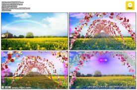 婚礼 鹊桥 花环 浪漫婚礼