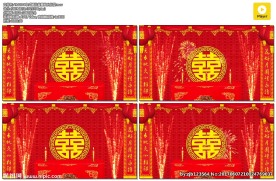 婚礼片头 中式蜡烛 浪漫婚礼