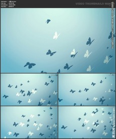 卡通   节日背景  蝴蝶