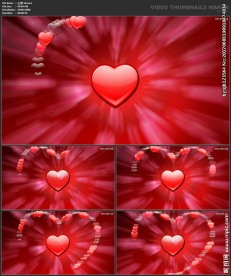 桃心 爱心 婚礼  喜庆 粒子