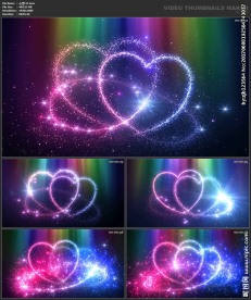 桃心 爱心 喜庆 粒子歌舞表演