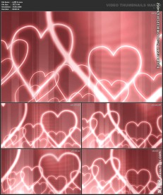 桃心 爱心 喜庆 粒子歌舞表演