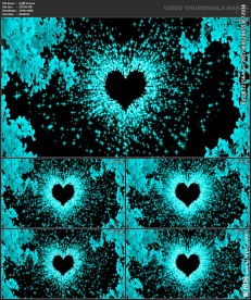 桃心 爱心 喜庆 粒子歌舞表演