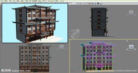 仿古建筑3D模型