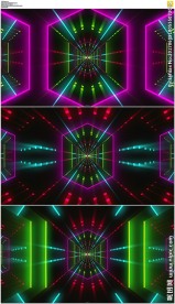 镜像多边形动感舞台背景