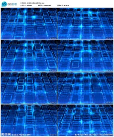 蓝色高科技光线动态背景