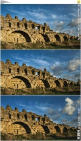 古老的城墙白云