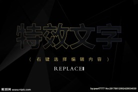 描边亮光字体样式