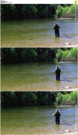 小溪垂钓