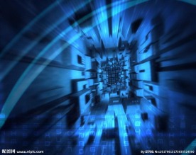 科技蓝色快速穿行