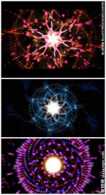 太空绚丽彩色万花筒节奏旋转