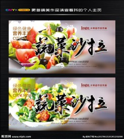 蔬菜沙拉 水果沙拉海报