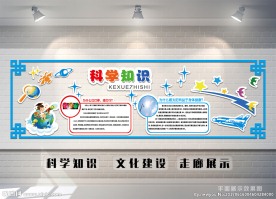 科技科学知识文化墙
