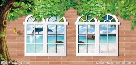 童话世界森林海洋背景