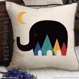 北欧风客厅抱枕图案