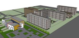 幼儿园建筑SU草图大师模型