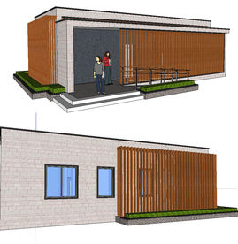 现代风格卫生间建筑草图大师SU