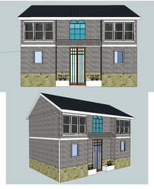 岭南风格住宅建筑草图大师SU模