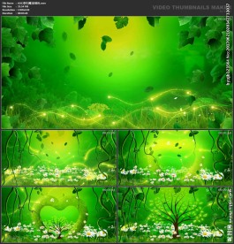 仙境绿色 唯美浪漫 婚礼背景