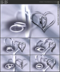 浪漫背景 婚礼婚庆 桃心戒指