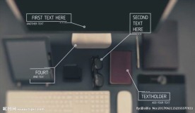 科技线条呼出标题