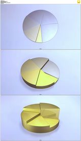 金色柱状图生长