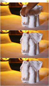 酒店白毛巾叠大象
