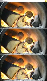 木材在火炉中燃烧