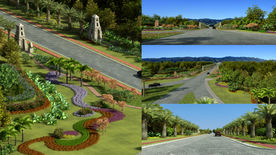 3d景观全模效果图