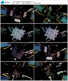 金属阵列变形灯光变幻VJ背景