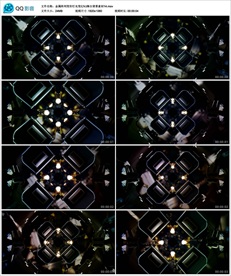 金属阵列变形灯光变幻VJ背景