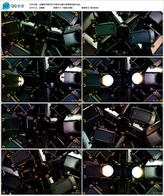 金属阵列变形灯光变幻VJ背景