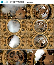 蒸汽朋克VJ动态背景素材高清