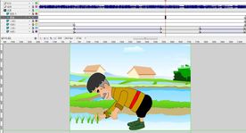 农村生活农夫插秧30秒简单故事