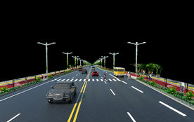 33M双向四车道效果图