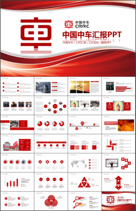 和谐号CRH中国中车PPT