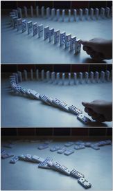 推倒多米罗骨牌