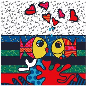 卡通鱼印刷背景素材