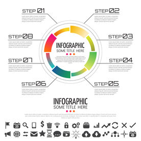 微立体商业信息图表设计素材